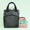 Rucksack Wickeltasche Bambinomio Grey/Happy Hopper