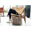 Wickeltasche Helsinki einfarbig taupe
