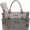 Wickeltasche Monaco Geflecht taupe Geflecht taupe