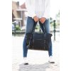 Wickeltasche Paris Snake Schwarzes Schlangenmuster