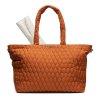 Wickeltasche Santos Quilted copper Gesteppt