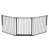 Raumteiler Flex L schwarz 90-225 cm