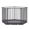 Universal-Laufstall BabyDan Carl Pentagon Playpen, schwarz
