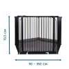 Universal-Laufstall BabyDan Carl Pentagon Playpen, schwarz
