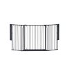 Universelles Platzschutzgitter BabyDan CombiFit M, schwarz31615 2 univerzalni prostorova zabrana babydan combifit m cerna
