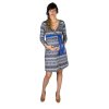 Umstands und Stillkleid Rialto Laffaux blau braun gemustert 0612