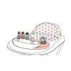 Babydan Baby Walker faltbarer Lauflernwagen, mit Spieltablett, rosa