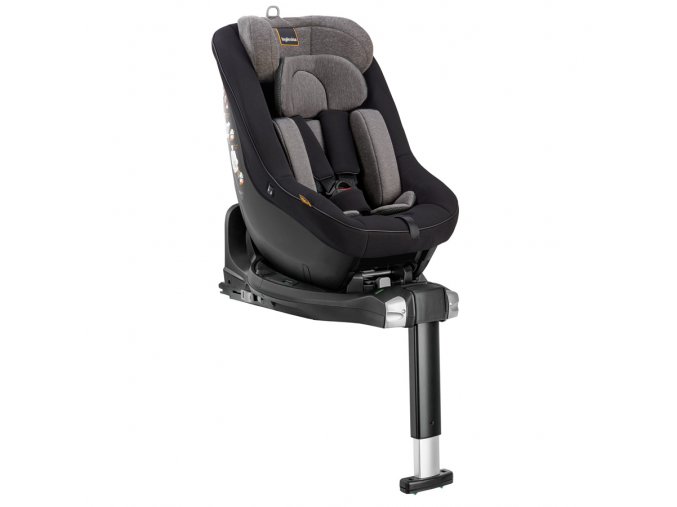 Inglesina Darwin Next Stage i-Size 2023 Vulcan Black, Az Inglesina Darwin Next Stage autósülés a Darwin vagy Darwin Recline után következik. Az ECE R-129/03 szabvány szerint 105 cm-es gyermekek számára engedélyezett., fekete