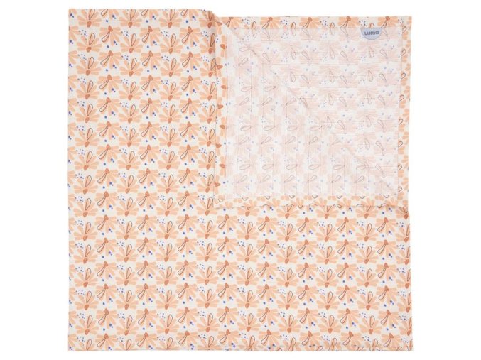 Luma bambusz muszlin pelenka 110x110 cm Flowerfever Nude