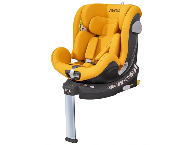 Német gyerek autósülés Avova Swan-fix I-SIZE 2024 Beach Yellow 0-25kg