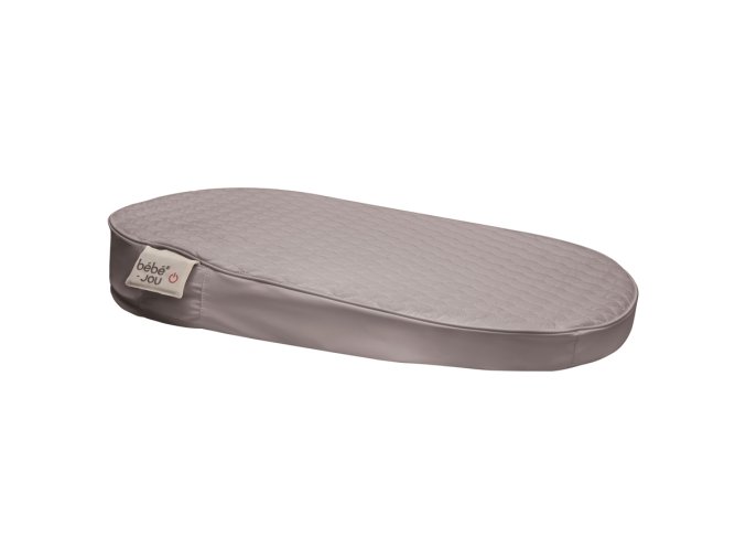 Fűtött steppelt pelenkázólap Quilted Waves hullámok, Chalk Brown