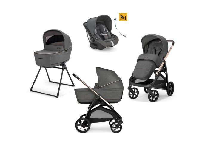 Új Inglesina Aptica Darwin Recline 4in1 Velvet Grey kombinált babakocsi