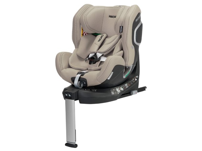 RECARO XENON 1 Kid 61-125cm Elegant Beige, 360°-ban elforgatható,  3 hónapos kortól 7 éves korig, a legújabb i-Size biztonsági