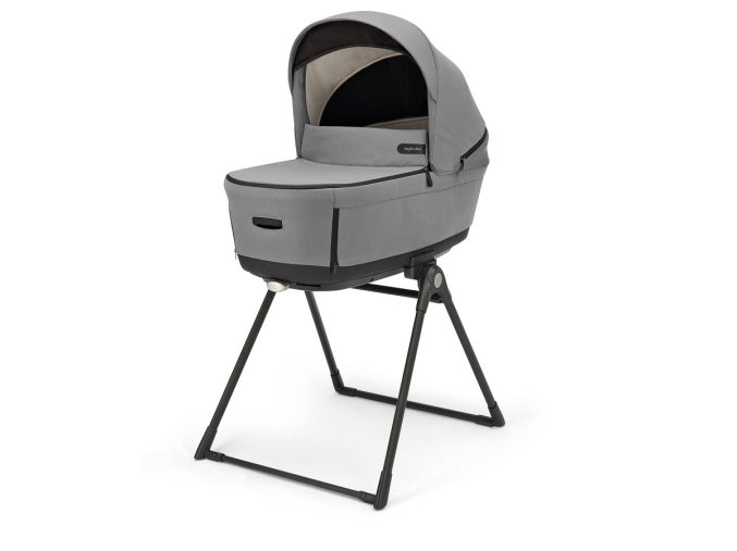 Inglesina hluboká vanička Aptica XT 2025 Canyon Grey šedá, velikosti XXL, s 5ti okénky a welcome pad a stand upem
