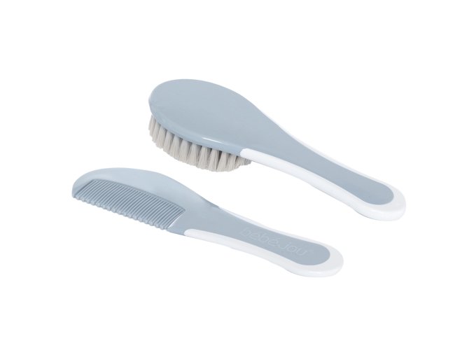 Hajkefe és fésű Bébé-Jou Celestial Blue természetes sörtével
