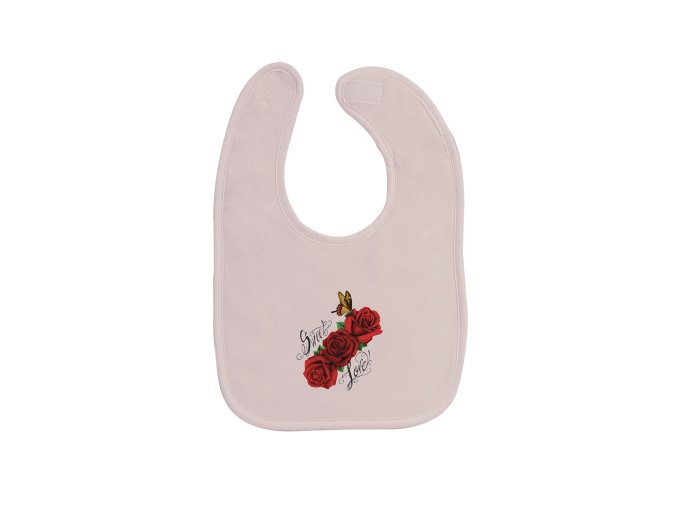 Hugs Factory előke pink dekor Red Rosses