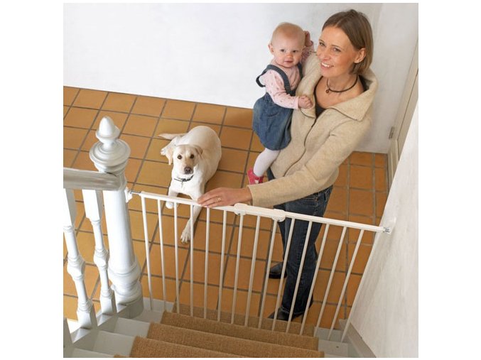 Pet Gate Streamline védőrács, fehér fém 63,5-107 cm