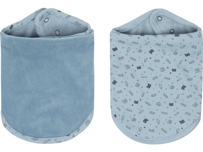 Kék Bandana nyálkendő 2 db Bébé-jou Fabulous Hero 