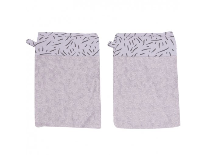 Lila Froté fürdő törlőkendő szett Bébé-Jou Fabulous Zebra 2db