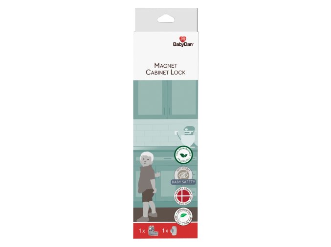 BabyDan Magnet Cabinet Lock mágneses zár fiókokhoz és szekrényekhez, BIO