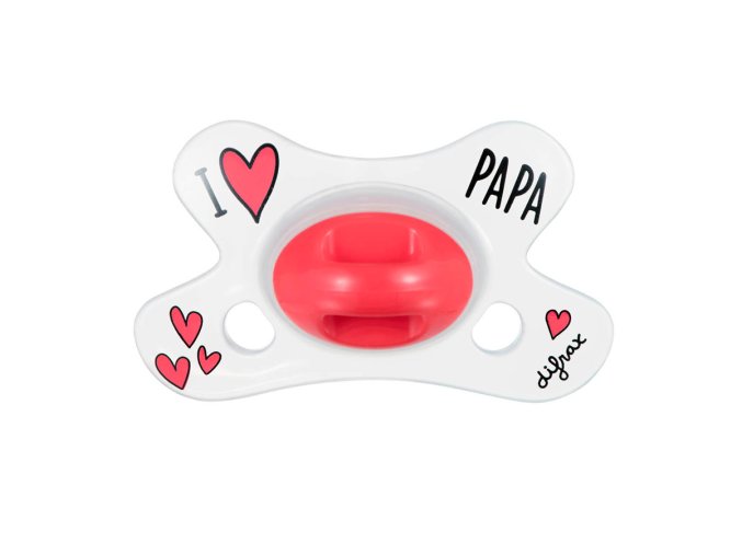 Difrax anatomikus cumi I LOVE PAPA 0+