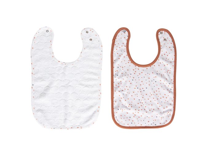 Előke 2 db Bébé-Jou Fabulous Hearts