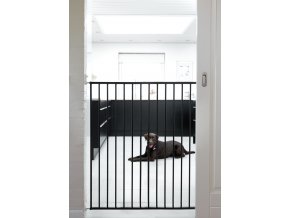 Pet Gate Streamline védőrács, fekete fém 63,5-107 cm