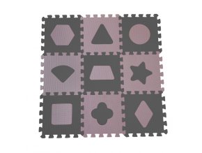 1000 70 41 Baby Dan Puzzle habszivacs játszószőnyeg Geometriai formák, Rose 90x90 cm