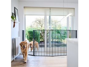 DogSpace Rocky L extra magas (105 cm) kutyaérkorlát, fekete