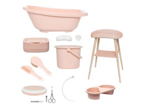 Digitális fürdétö szett Bébé-jou Sense Plus 8 részes Pale Pink rózsaszín