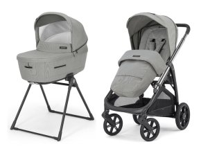 Új Inglesina Aptica Duo 2in1 Satin Grey kombinált babakocsi szürke