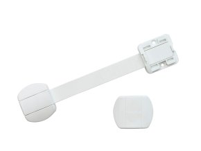 BabyDan Multi Purpose Lock univerzális zár fiókhoz, szekrényajtóhoz, BIO, fehér, 2db