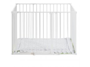 BabyDan Square playpen fehér járóka + matrac