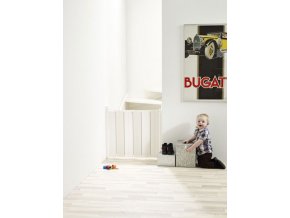 Babydan Guard Me összecsukható ajtórács 55-89 cm, fehér