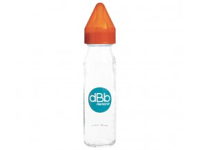 Dbb Üveg cumisüveg 240 ml, cumi 0-4 hónap, Orange