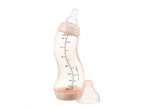 Difrax anti-colic S-cumisüveg, rózsaszín, 250 ml