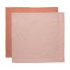 Muszlin pelenka Pure Cotton Pink 2db 70x70cm