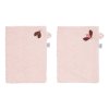 Frottír fürdő törlőkendő szett Bébé-Jou Sweet Butterfly 2db rózsaszín