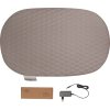 Fűtött steppelt pelenkázólap Quilted Waves hullámok, Chalk Brown