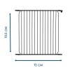 BabyDan toldalék 72 cm CombiFit/ Carl, fekete