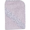 lila 85 x 75 Frottír törülköző kapucnival Bébé-Jou Fabulous Zebra