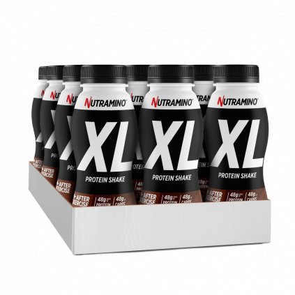 12 x Nutramino Protein XL Recovery Shake - Čokoláda 475ml