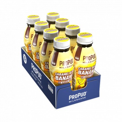 8 x ProPud Proteinový Milkshake - Caramel Glazed Banana 330ml