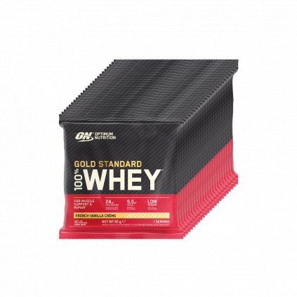 24 x Optimum Nutrition 100% Whey Gold Standard Protein - Francouzská vanilka 30g