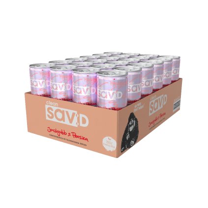 24 x CLEAN Drink SAV:D - Jahoda / Broskev 330ml
