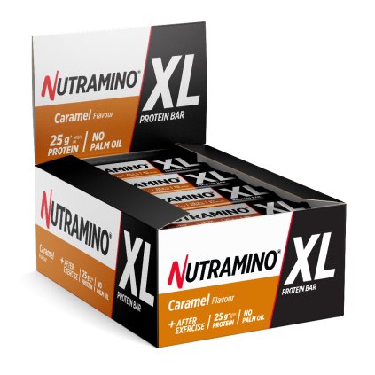 16 x Nutramino Proteinová Tyčinka XL - Karamel 74g