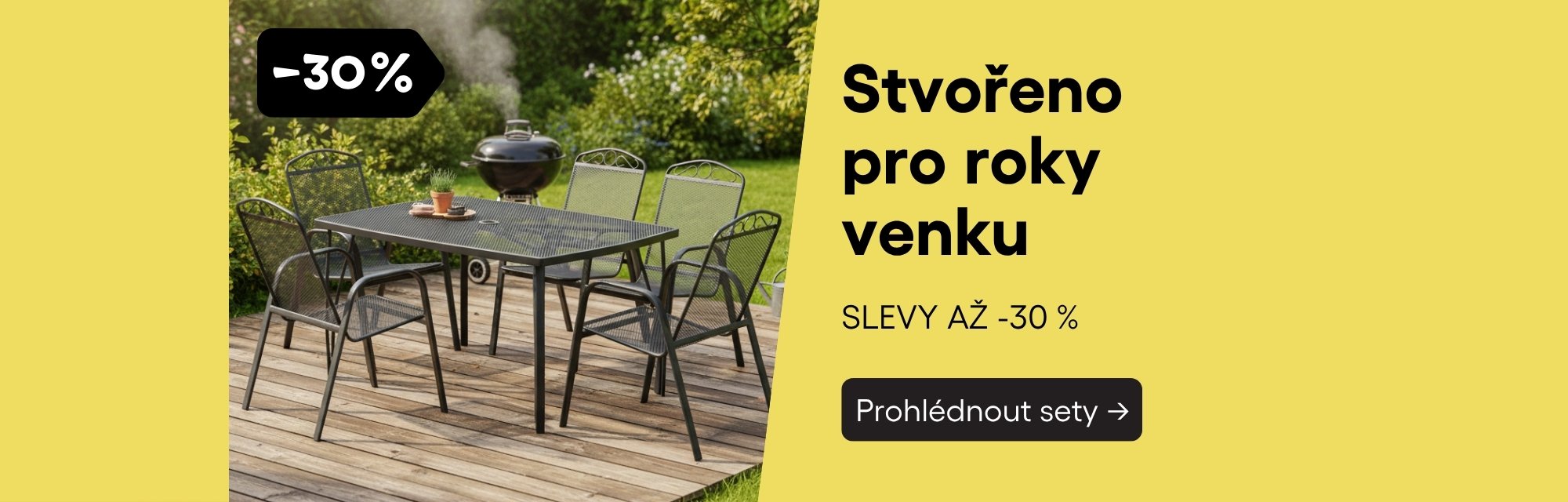 Zahradní sety kovové