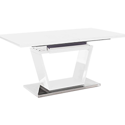 Bílé jídelní stoly