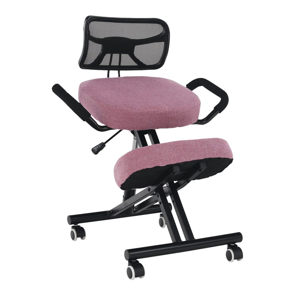 Ergonomická klekačka, růžová/černá, RUFUS
