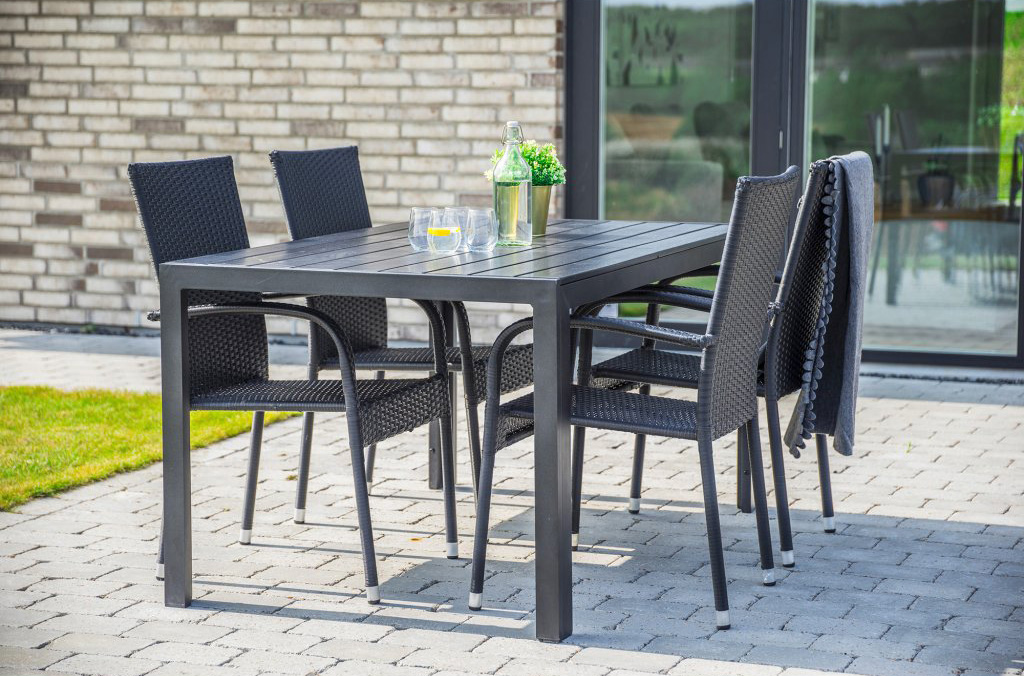 Zahradní ratanová sestava pro 4 osoby DT255 antracit2